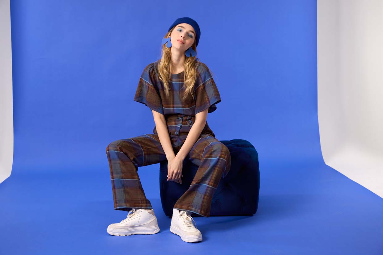 cokluch-haut-tshirt-blouse-divine-pantalon-brooke-plaid-bleu-coton-viscose-ah2425