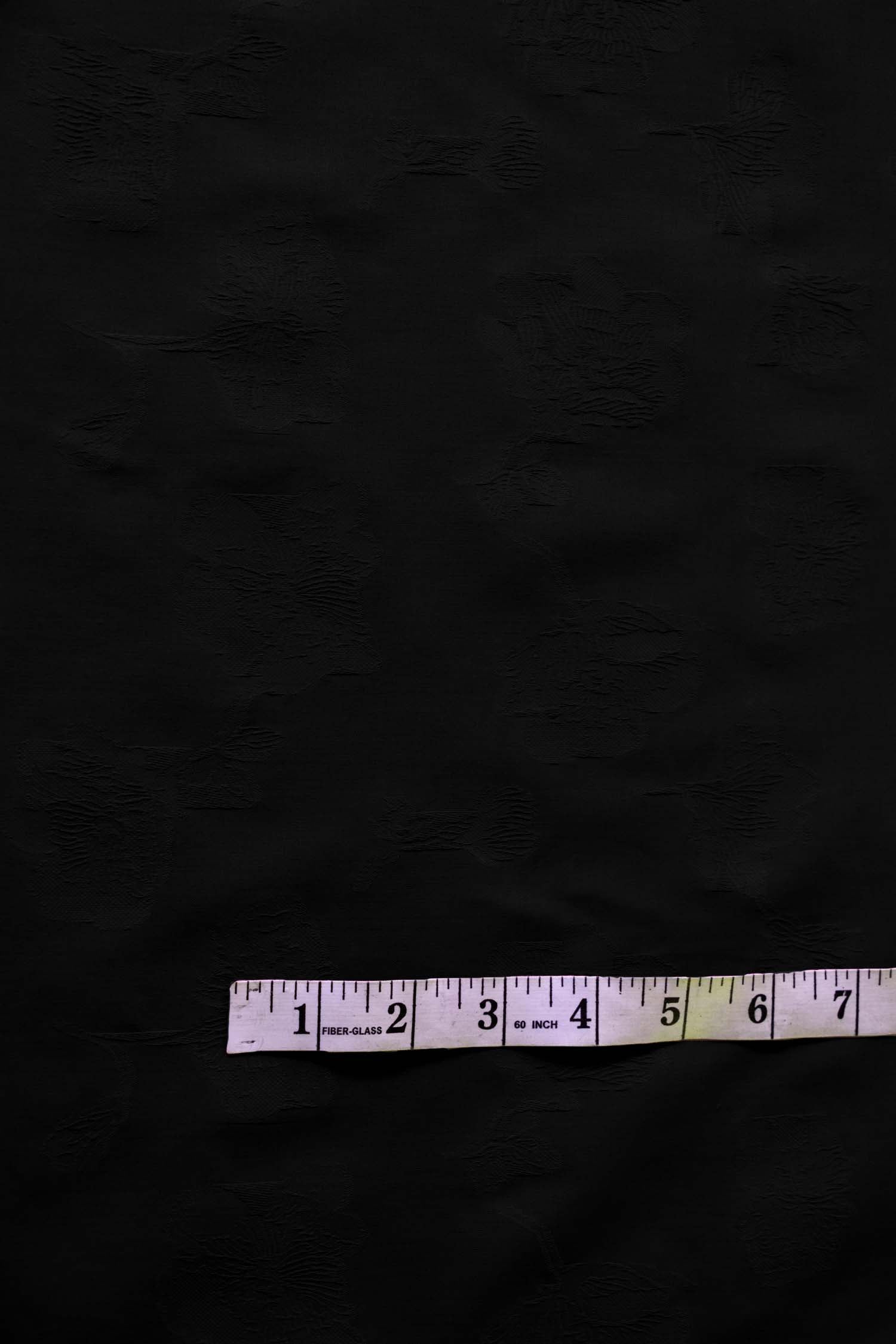 cokluch-tissu-voile-jacquard-fleuri-noir-coton
