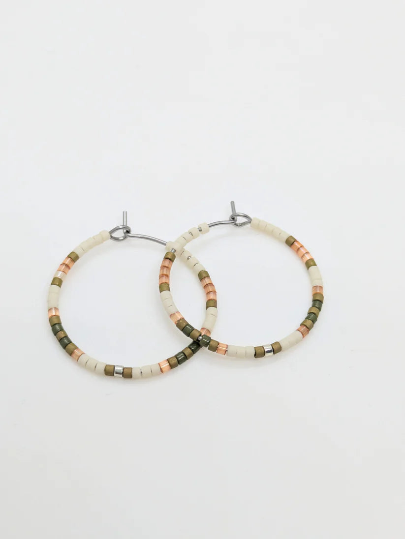 Boucles d'oreilles créoles - DUNE