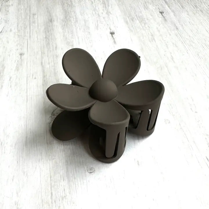 iconicmi-accessoires-pinceacheveux-fleur-plastique-marron