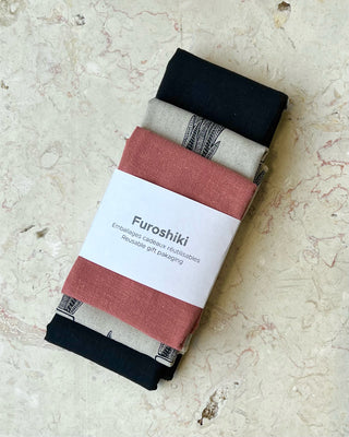 Eco-friendly gift wrap trio - FUROSHIKI