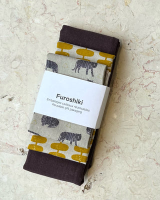 Eco-friendly gift wrap trio - FUROSHIKI