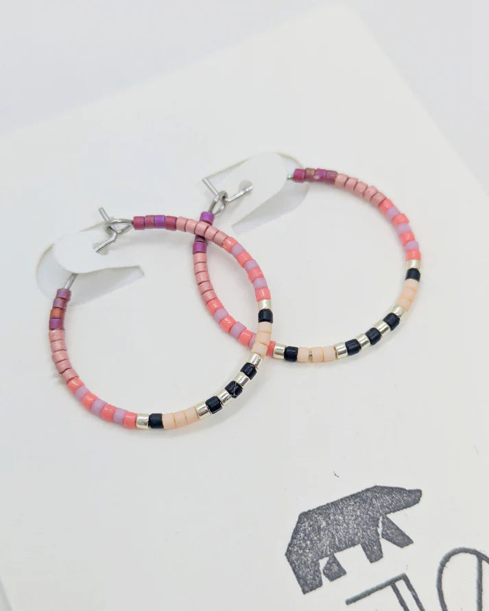 kajou-bijou-bouclesdoreilles-koleo-rose-perles-miyuki