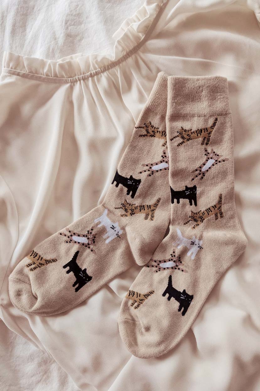 mimi&august-accessoires-bas-chaussettes-chaton-coton-polyester