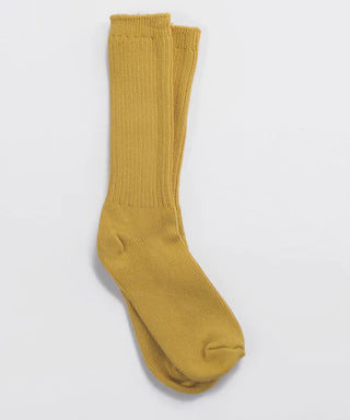 Larkspurokayok-chaussettes-bas-coton-teint-moutarde-jaune