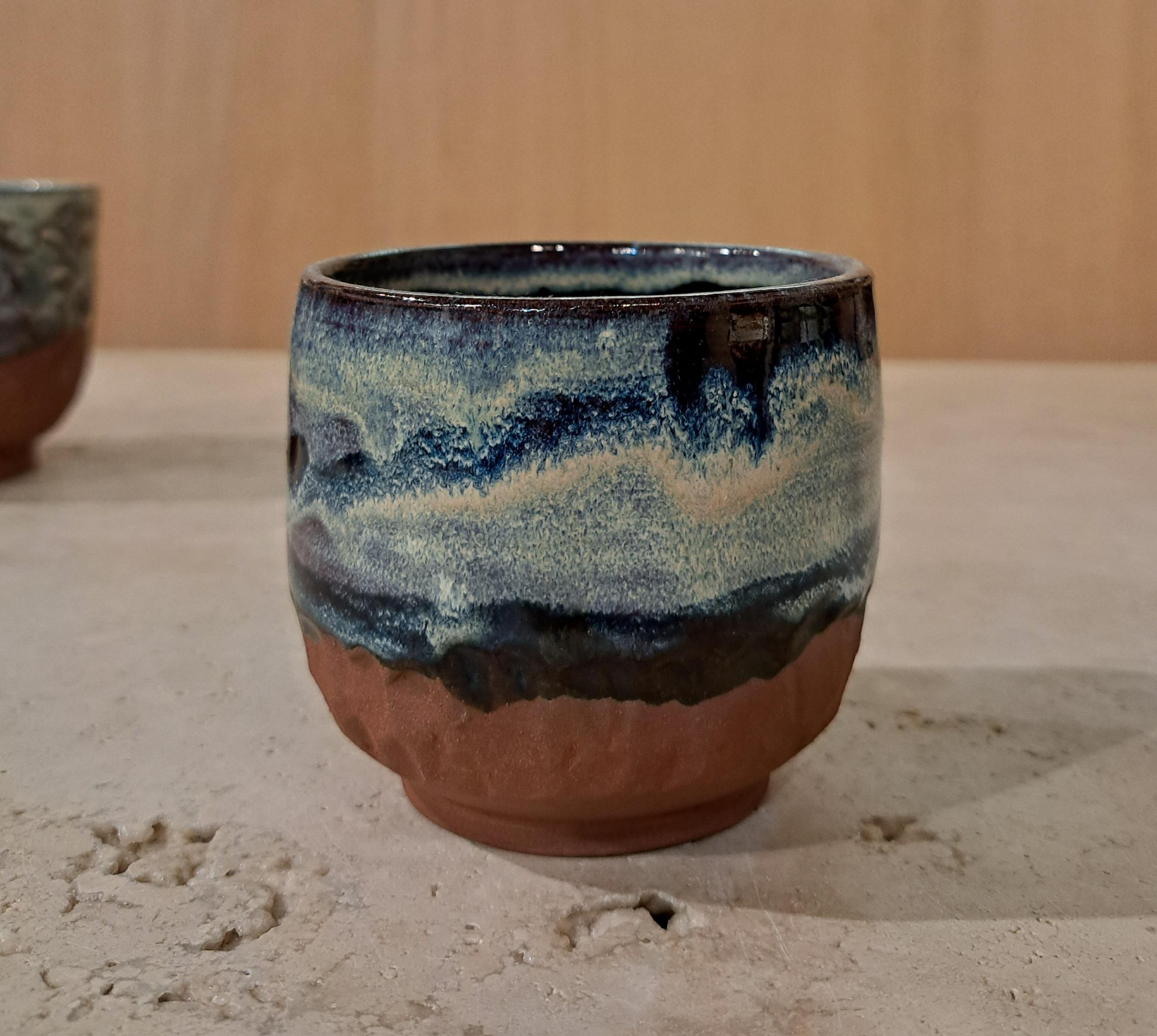 Ceramic cup TERRE FONCÉE small