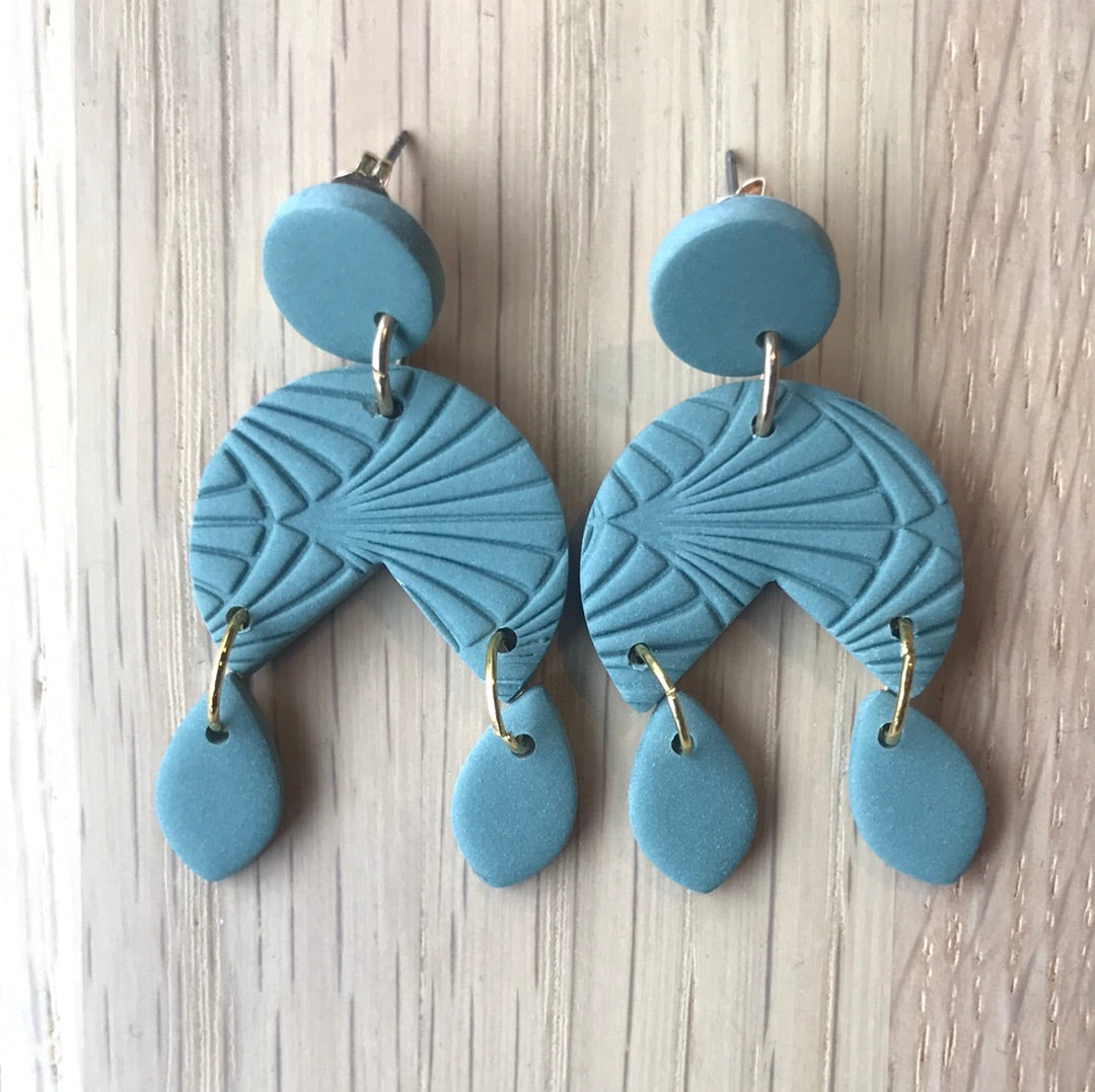 TRICOLORE clay earrings