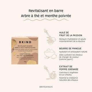 Shampoing et revitalisant en barre